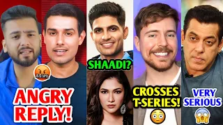 Dhruv Rathee Vs Elvish Yadav - ANGRY REPLY! 🤬| MrBeast Vs T-Series, Shubman Gill, Salman Khan |