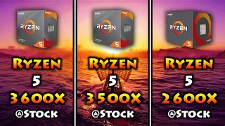 Ryzen 5 3600X vs Ryzen 5 3500X vs Ryzen 5 2600X | 1080p 1440p PC Gaming Benchmark Test