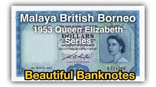 Malaya British Borneo 1953 Queen Elizabeth Series.