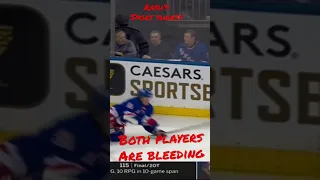 New York Rangers collision knocking 1 out of game -👀👀#youtubeshorts #shorts