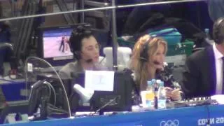 Sochi 2014 Johnny Weir and Tara Lipinski commenting pairs FS 00665