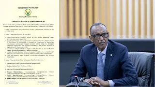 IBYEMEZO BY'INAMA Y'ABAMINISITIRI YO KUWA 25/4/2024 KAGAME YISHYIZEHO ABATEGETSI BAKOMEYE