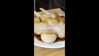 Mitarashi Dango Recipe from scratch 🥰 #shorts #youtubeshorts