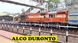 WDM3A ALCO Longest Duronto Morning Arrival Mangalore Junction