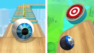 Eye Ball vs Cyber Ball, Who is faster? Going Balls - Speedrun Gameplay Level 190