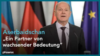 Bundeskanzler Scholz empfängt den Präsidenten von Aserbaidschan