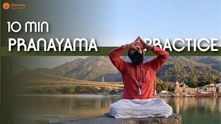 10 min Quick Pranayama Practice | Deep Breathing Exercises to Uplift, Grounding, and Calming