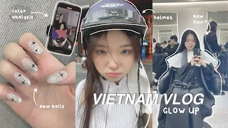 vietnam diaries 💇🏻‍♀️🇻🇳✨: glow up transformation, flight from germany to vietnam, days in my life