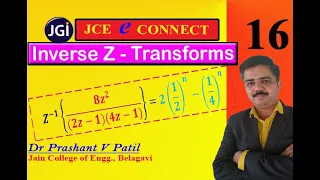 Inverse Z Transforms || (𝟖𝒛^𝟐)/((𝟐𝒛−𝟏)(𝟒𝒛−𝟏)) || By partial fractions || 18mat31|| Dr Prashant Patil