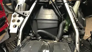 Polaris Axys 850 tunnel cut w/ MTNTK 5’ Cooler low snow mod