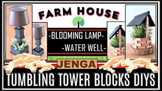 UNIQUE TUMBLING TOWER BLOCKS BLOOMING LAMP DIY II NEW TUMBLING TOWER BLOCKS WATER WELL DIY II #WOOD