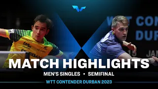 Hugo Calderano vs Anton Kallberg | MS SF | WTT Contender Durban 2023