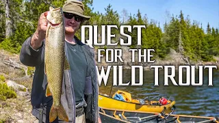 Quest for the Wild Trout - Portaging into a Remote Native Trout Lake for Spring Fishing & Camping