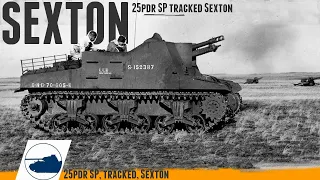 WW2 Sexton MK.I / II 25pdr SP tracked - Footage