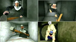 Crawling Jumpscares Battle #1 - The Nun Vs Evil Nun Vs Evil Nun 2 Vs Rod In Ice Scream