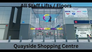 CHRISTMAS ADVENT COUNTDOWN DAY 22 | All Staff Lifts / Floors @ Quayside Shopping Centre, Roblox