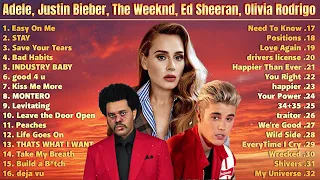 Best Song 2021 Adele, Justin Bieber, Bruno Mars, Olivia Rodrigo, Dua Lipa, The Weeknd, Ariana Grande
