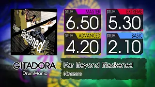 【GITADORA】 Far Beyond Blackened (MASTER ~ BASIC) Drum