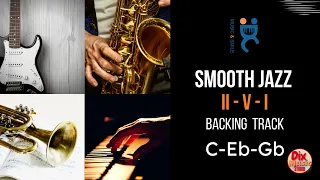 Backing track Smooth jazz (practice) - II  V   I  in C Eb Gb (76 bpm)