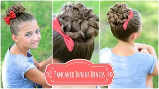 Pancaked Bun of Braids | Cute Girls Hairstyles