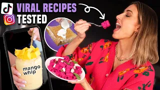 Testing VIRAL RECIPES that INSTAGRAM & TIKTOK made me try!!