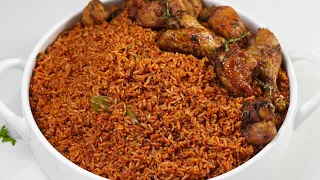 How to cook Jollof rice for beginners ~Make Nigerian party Jollof at home ~ SHOP AND COOK WITH ME