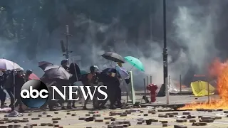 Tensions in Hong Kong escalate after nearly 6 months of protests l ABC News