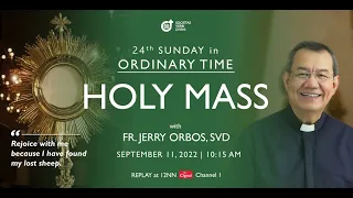 Live Now 10:15am Holy Mass | Sunday, September 11, 2022 - at SVD Mission House Chapel. #OnlineMass