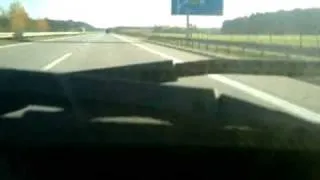 Fiat Panda in german autobahn