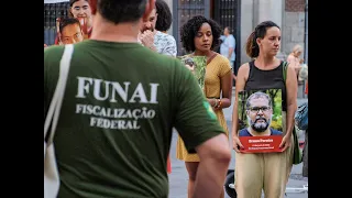 Ato contra o presidente da Funai em Madri
