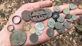 Два кошельки монет, срібло, орел та медаль! Коп 2019 в лісі