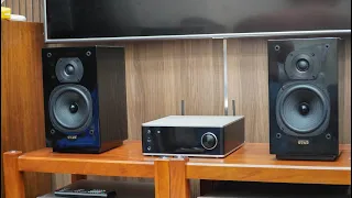 Denon DRA100 & Quad 12L cặp song ca bài trùng cho anh em chơi nhạc số