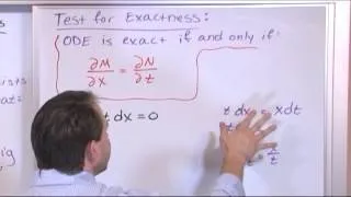 Exact Differential Equations - Solution Method