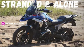 BMW R 1300GS motorcycle travel vlog, Stranded and alone, Motorcycle Europe, Trans Euro Trail Estonia