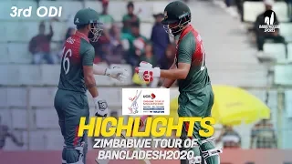 Highlights | Bangladesh vs Zimbabwe | 3rd ODI | Zimbabwe tour of Bangladesh 2020