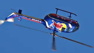 Red Bull Bo-105 Helicopter | Loops, Rolls & Aerobatics Airshow Display [4K] | AFW Airshow