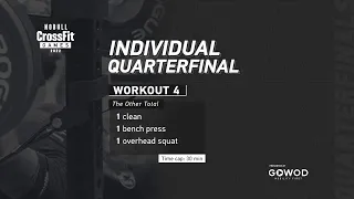 Workout 4 — 2022 Individual Quarterfinal