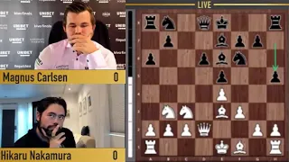 SICILIAN NAJDORF!! Hikaru Nakamura vs Magnus Carlsen || Chess Tour Final