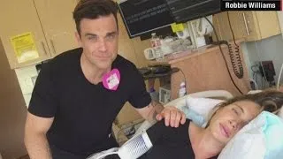 Pop Star sings as wife gives birth