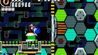 [TAS] Sonic Advance 2 - Techno Base 1 all SP rings - 1:10.99