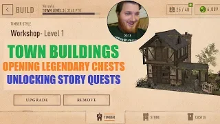 The Elder Scrolls: Blades - Town Buildings, Opening Legendary Chests, & Unlocking Story Quests