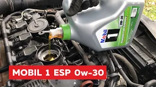 Перешёл на масло Mobil 1 esp 0w-30 504 допуск (замена масла)