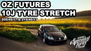 Oz Futures 9.5J & 10J Tyre Stretch 205 45 17 & 215 45 17 (EP13)