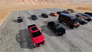 Who Will Survive The CrashHard Road - BeamNG.Drive