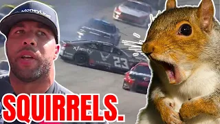 Bubba Wallace Blames SQUIRRELS as He's Involved In YET ANOTHER CRASH! NASCAR Fans BLASTS Wallace!