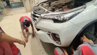 🚘 #Toyota Fortuner Front Bumper And LH Fendar Replace