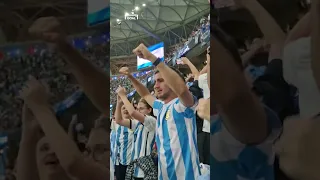 Argentina fans react to Messi's GOAL against Mexico🔥 #shorts