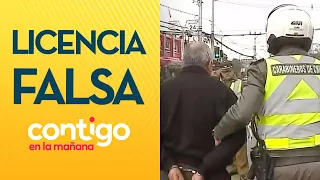 "NUNCA HA TENIDO LICENCIA": Conductor fue detenido por documentos falsos - Contigo en la Mañana