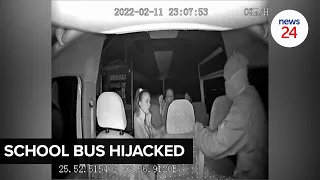 WATCH | School bus robbed in Witbank, footage shows teachers' terrifying ordeal