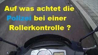 Auf was achtet die Polizei bei einer Rollerkontrolle ?